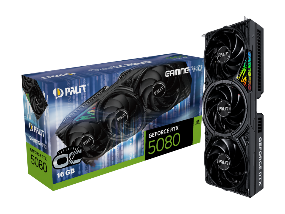Видеокарта Palit GeForce RTX 5080 GamingPro OC (NE75080S19T2-GB2031A) фото