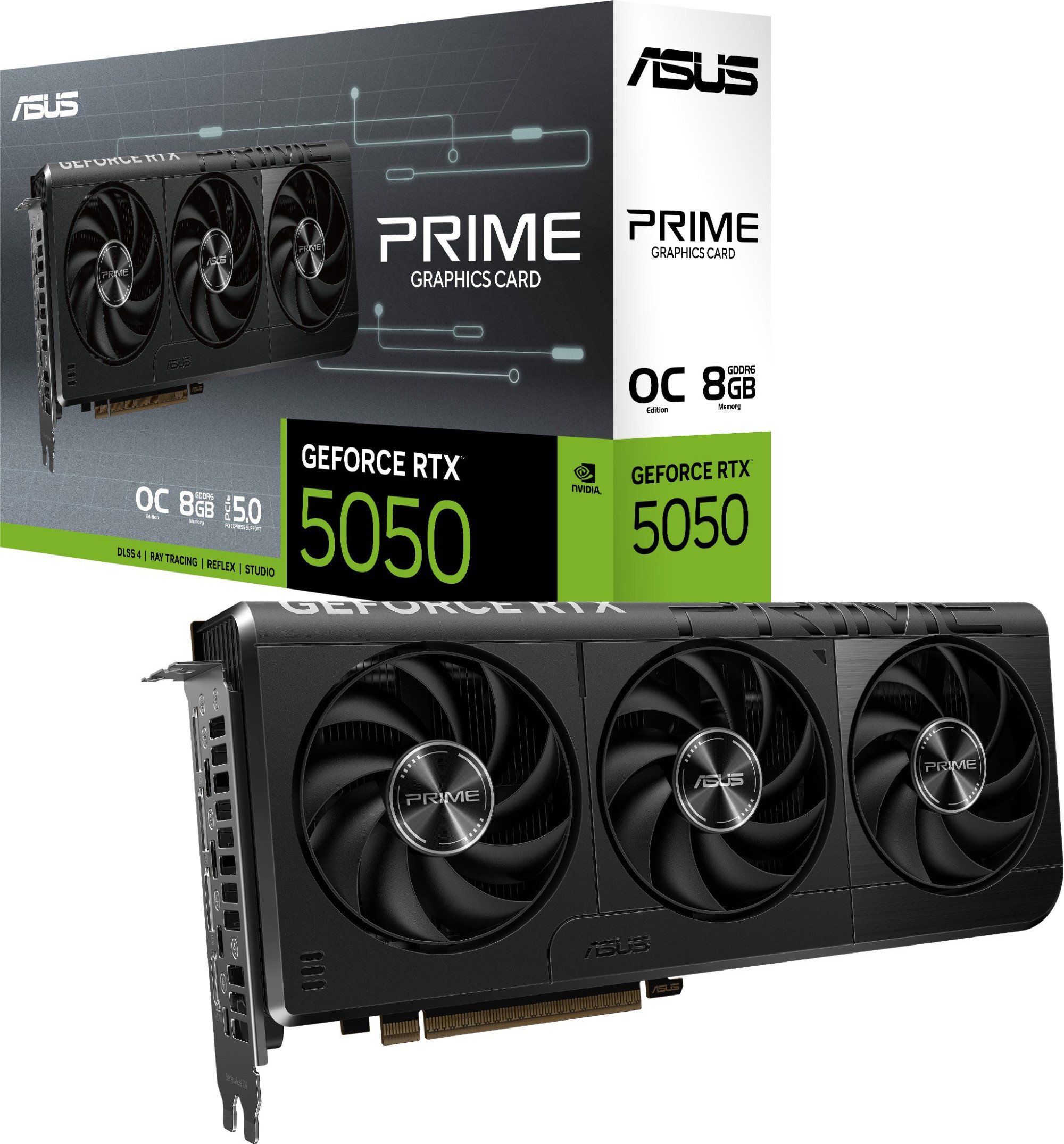 Видеокарта ASUS Prime GeForce RTX 5050 8GB GDDR6 OC Edition (PRIME-RTX5050-O8G) фото