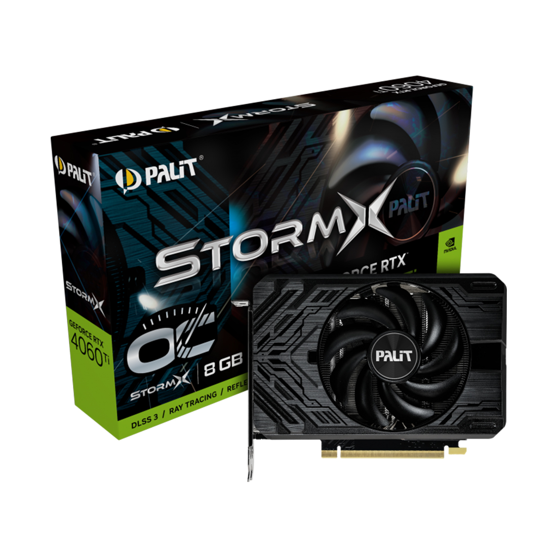 Видеокарта PALIT GeForce RTX 4060 Ti STORMX OC 8G (NE6406TS19P1-1060F) фото