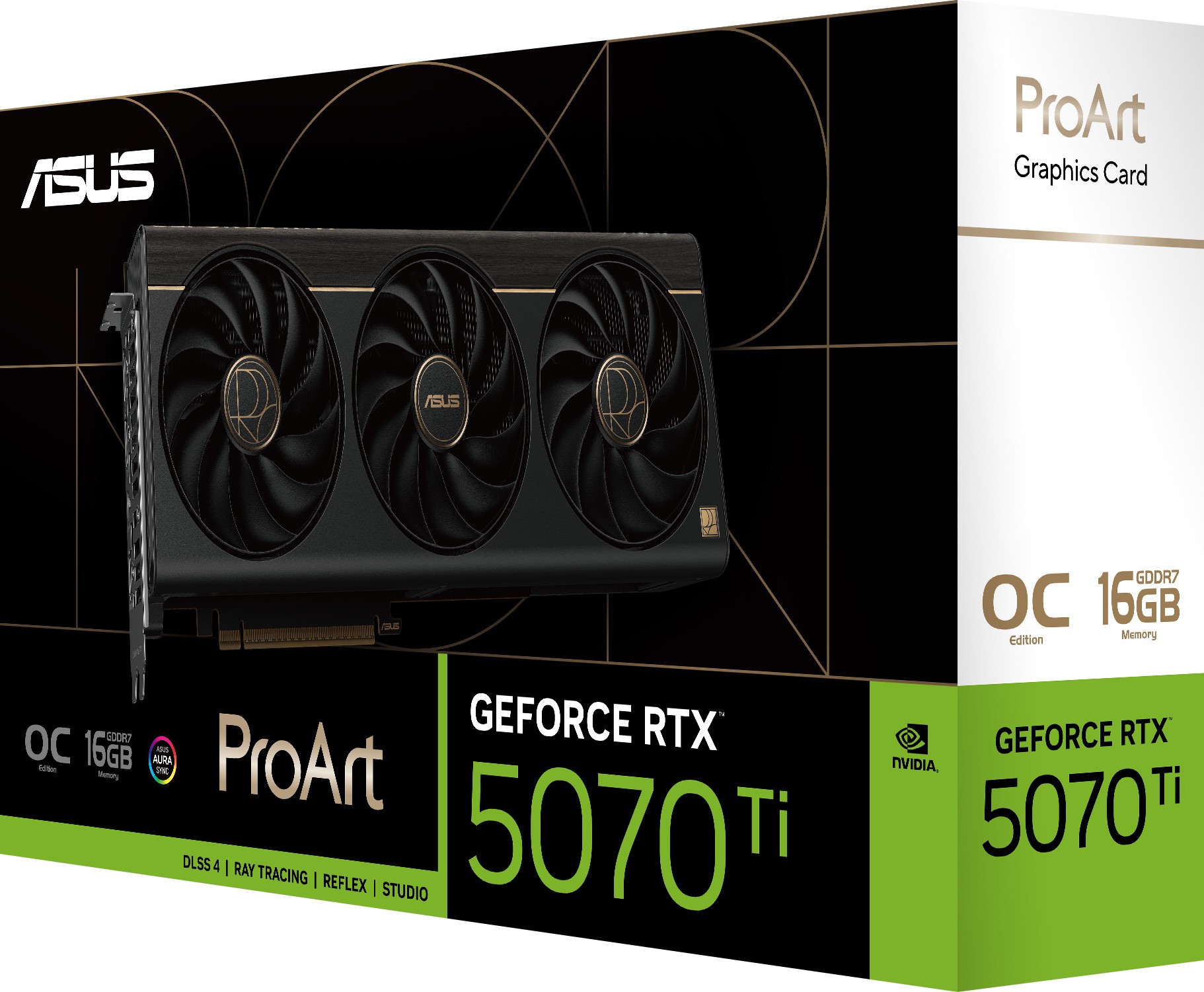 Видеокарта ASUS ProArt GeForce RTX 5070 Ti OC Edition 16GB GDDR7 (PROART-RTX5070TI-O16G) фото
