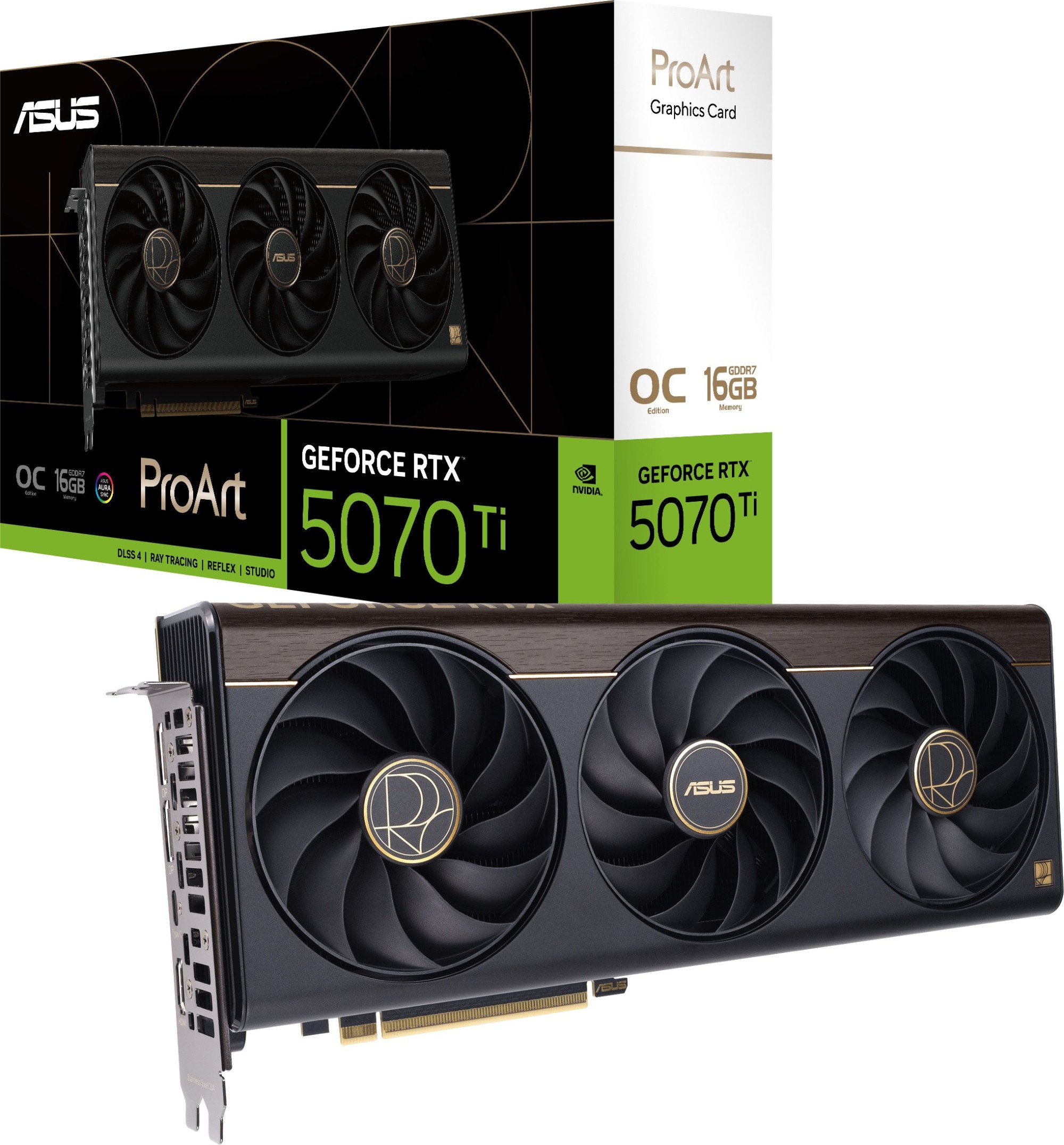 Видеокарта ASUS ProArt GeForce RTX 5070 Ti OC Edition 16GB GDDR7 (PROART-RTX5070TI-O16G) фото