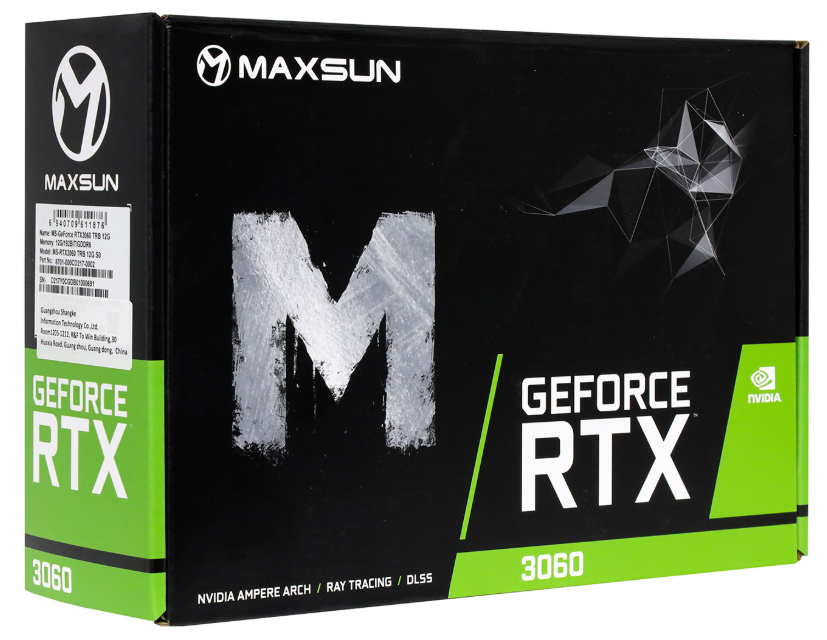Видеокарта MaxSun RTX 3060 TRB 12G (MS-RTX3060 TRB 12G) фото