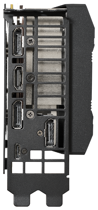 картинка Видеокарта ASUS GeForce RTX2080Ti GDDR6 11GB 352-bit HDMIx1, DPx3, поддержка HDCP, поддержка USB Type-C, DUAL-RTX2080TI-O11G. 2,7-слотовый форм-фактор позволил увеличить площадь поверхности радиатора более чем на 50% по сравнению с устройствами предыдущег от магазина itmag.kz