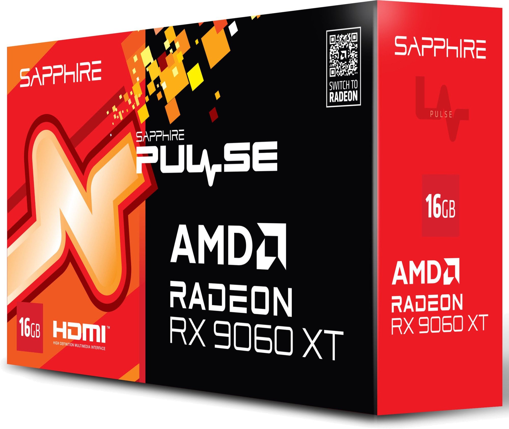 Видеокарта Sapphire PULSE AMD Radeon RX 9060 XT OC 16GB (11350-03-20G) фото
