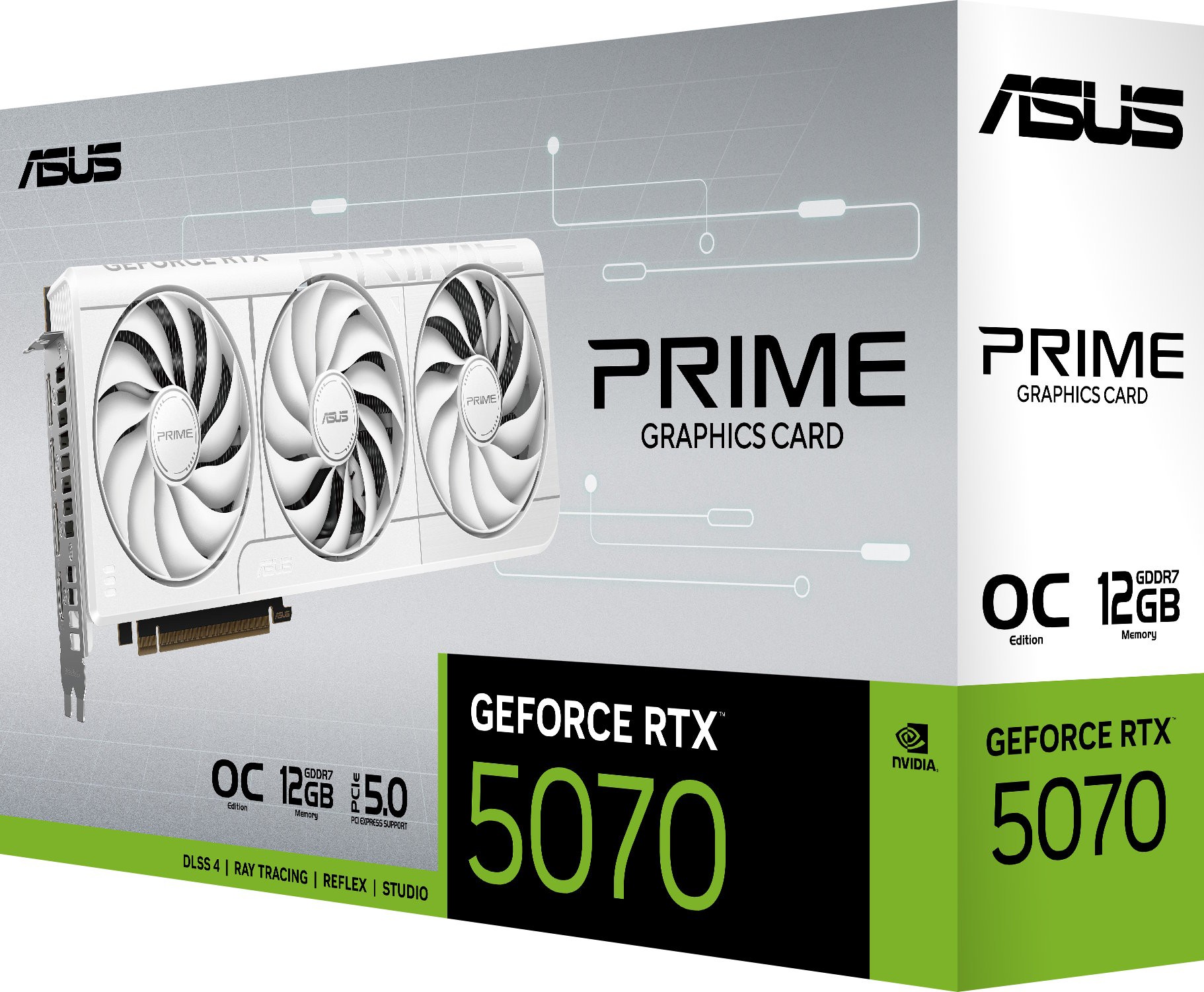 Видеокарта Asus GeForce RTX 5070 Prime OC White (PRIME-RTX5070-O12G-WHITE) фото