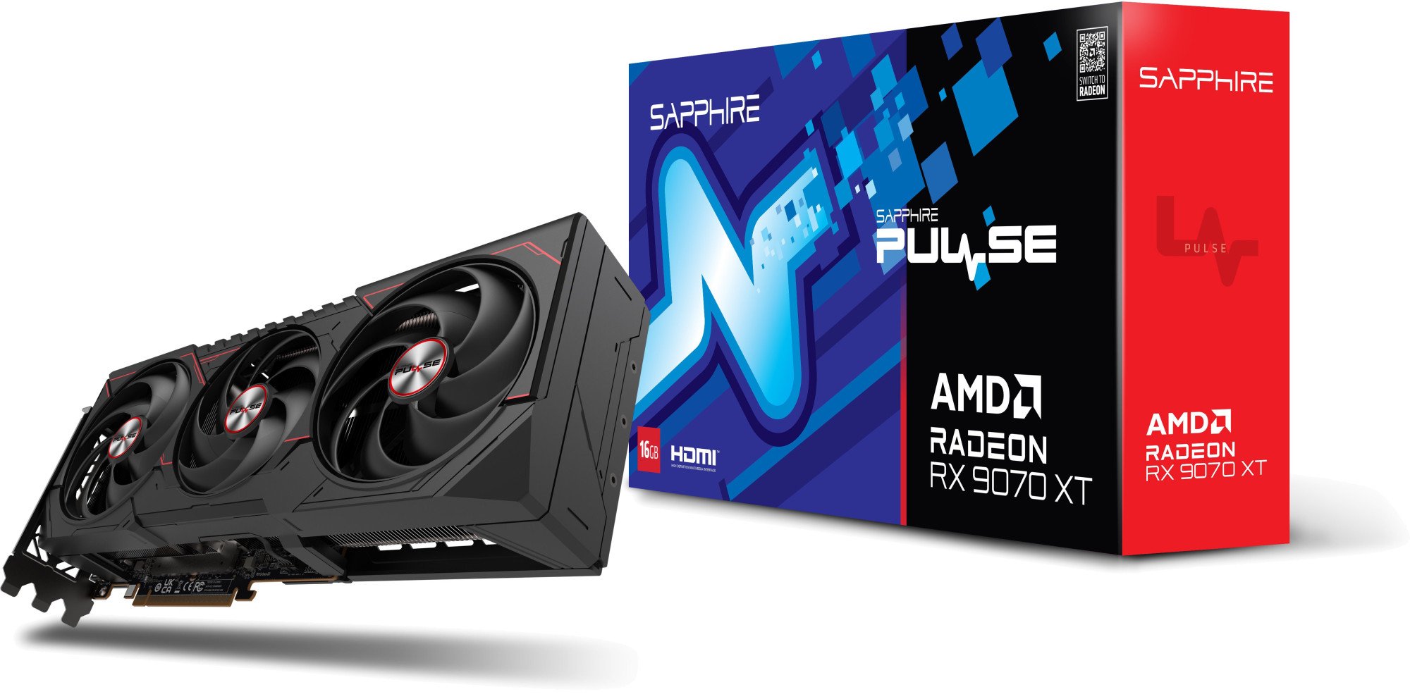 Видеокарта Sapphire PULSE AMD Radeon RX 9070 XT (11348-03-20G) фото