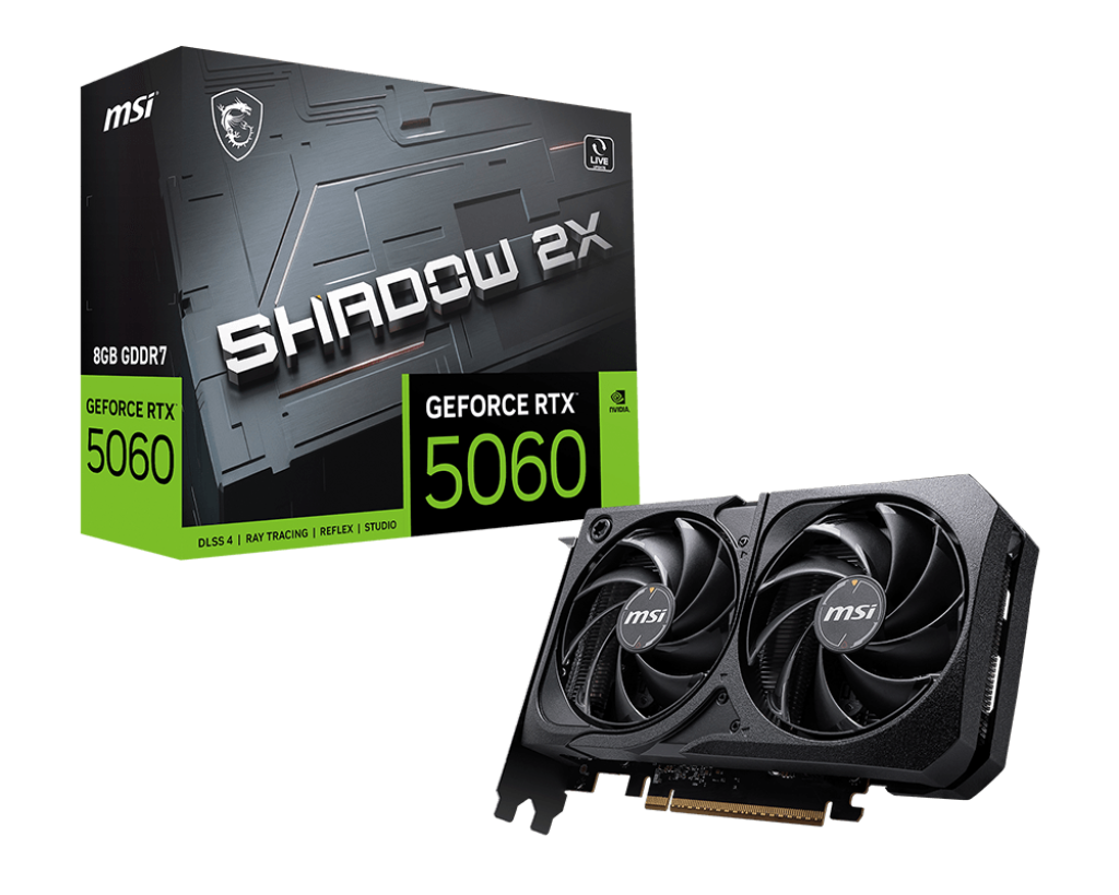 Видеокарта MSI GeForce RTX 5060 8G SHADOW 2X  (G5060-8S2) фото
