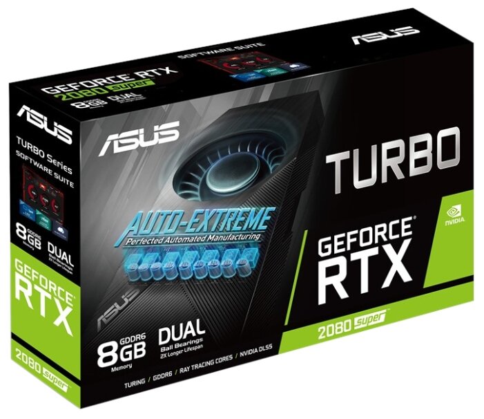 картинка Видеокарта ASUS GeForce RTX2080 GDDR6 8GB, 256bit, HDMIx1, DPx2, HDCP, USB TYPE-C TURBO-RTX2080-8G от магазина itmag.kz