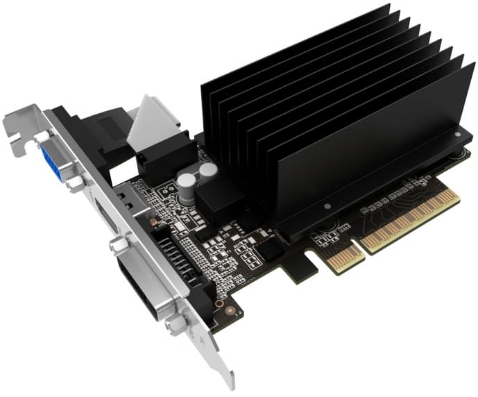 картинка Видеокарта PALIT GT710 2Gb DDR3 64 bit VGA DVI HDMI GT710-2GD3H (NEAT7100HD46-2080H) от магазина itmag.kz