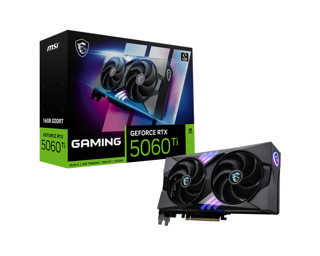 Видеокарта MSI GeForce RTX 5060 Ti 16G GAMING (G506T-16G) фото