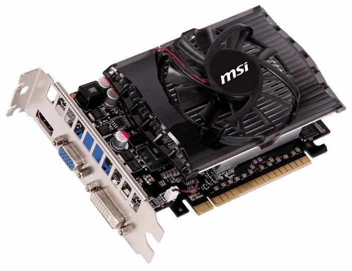 картинка Видеокарта MSI GeForce GT 730, 4GB DDR3 128bit 1xVGA 1xDVI 1xHDMI N730-4GD3 от магазина itmag.kz
