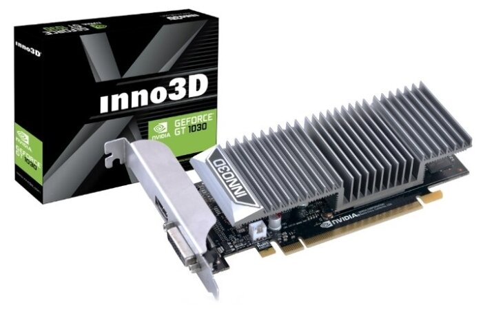 картинка Видеокарта Inno3D GeForce GT 1030 2GB GDDR5 LP, 2G GDDR5 64bit DVI HDMI N1030-1SDV-E5BL от магазина itmag.kz