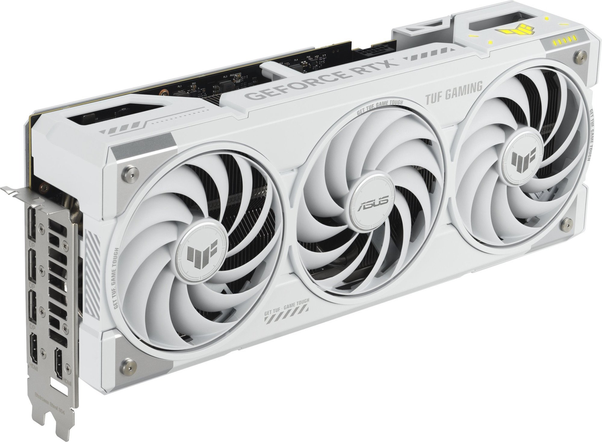 Видеокарта ASUS TUF Gaming GeForce RTX 5070 Ti 16GB GDDR7 White OC Edition (TUF-RTX5070TI-O16G-WHITE-GAMING) фото