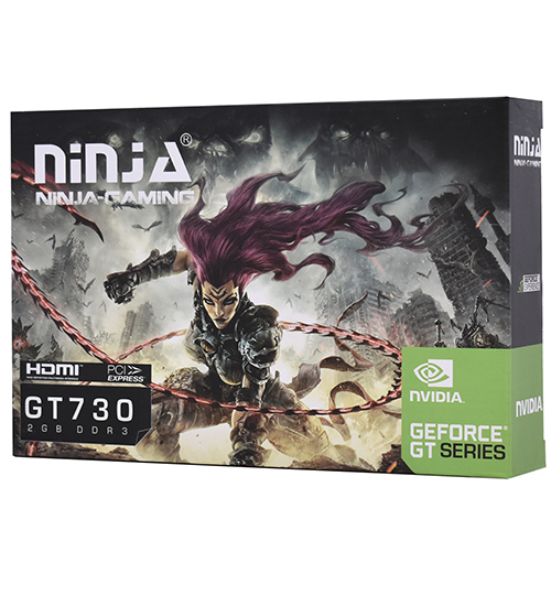 картинка Видеокарта Sinotex Ninja GeForce GT 730 2Gb 128-bit DDR3 D-Sub DVI HDMI (NK73NP023F) BOX от магазина itmag.kz