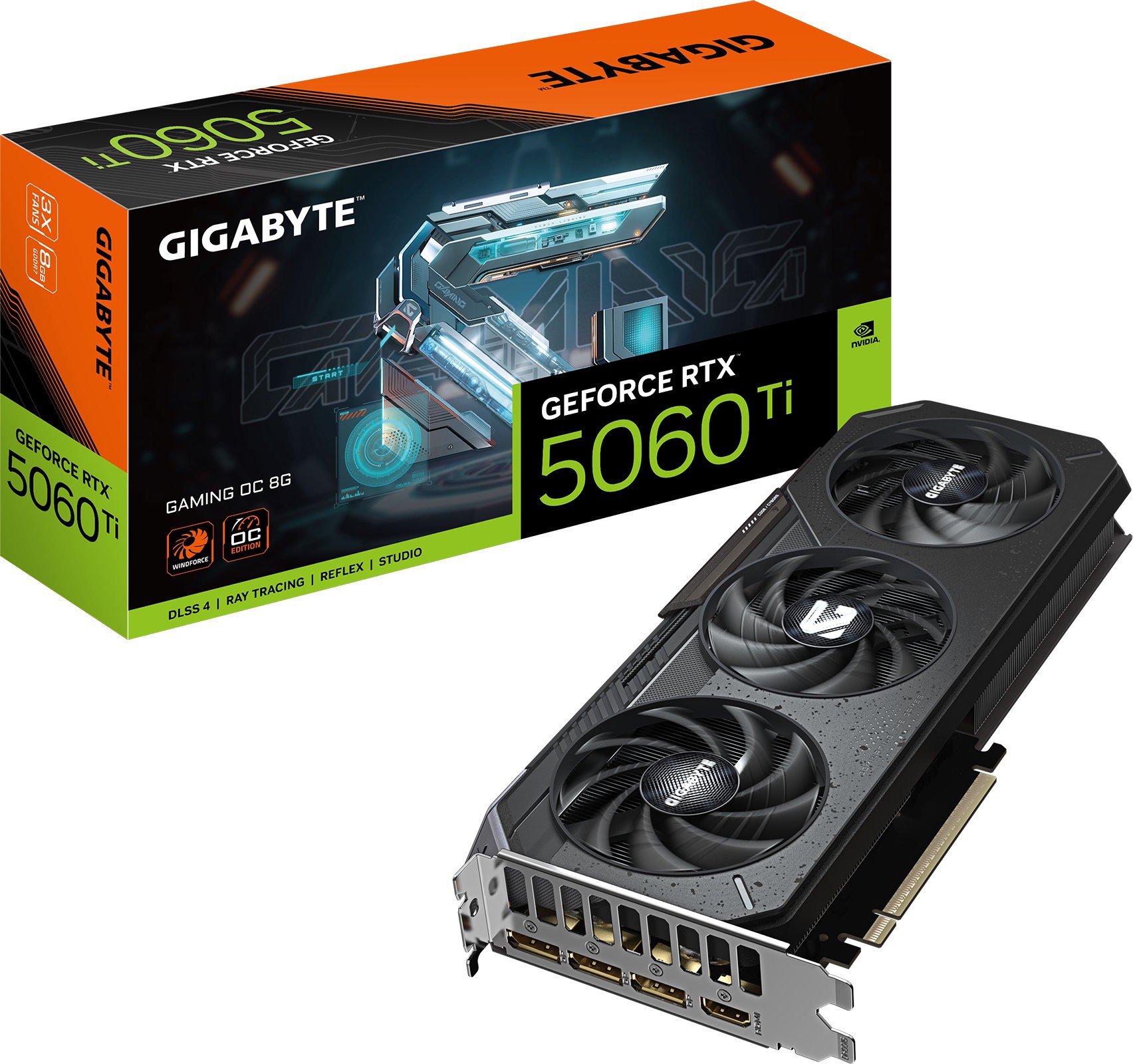 Видеокарта Gigabyte GeForce RTX 5060 Ti GAMING OC 8G (GV-N506TGAMING OC-8GD) фото