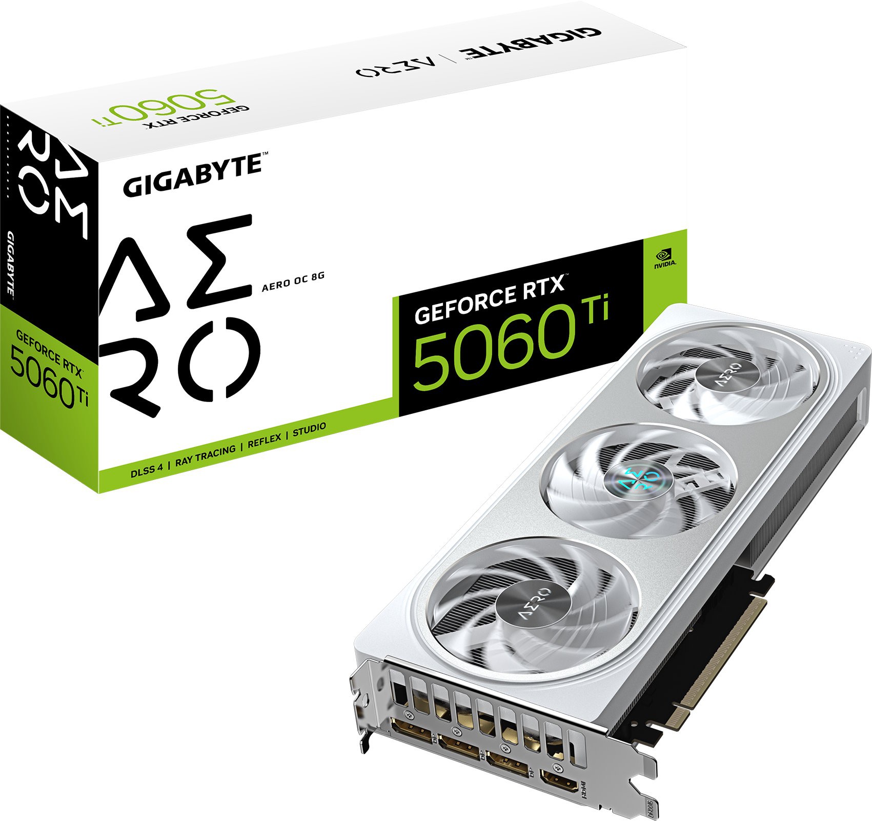Видеокарта Gigabyte GeForce RTX 5060 Ti AERO OC 8G (GV-N506TAERO OC-8GD) фото
