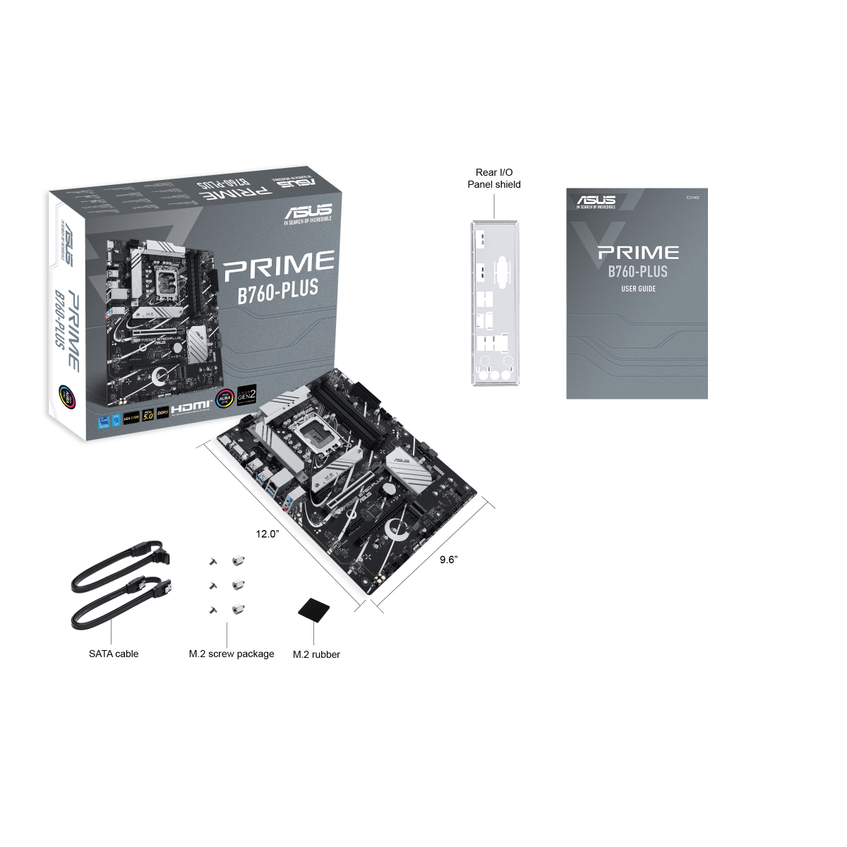 Материнская плата ASUS PRIME B760-PLUS, LGA1700, 4xDDR5, ATX (PRIME B760-PLUS) фото