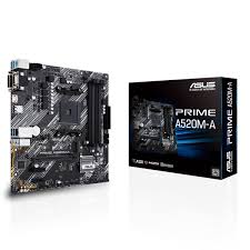 картинка Материнская плата ASUS PRIME A520M-A AMD A520 AM4 4xDDR4 4xSATA3 RAID M.2 D-Sub DVI HDMI mATX от магазина itmag.kz
