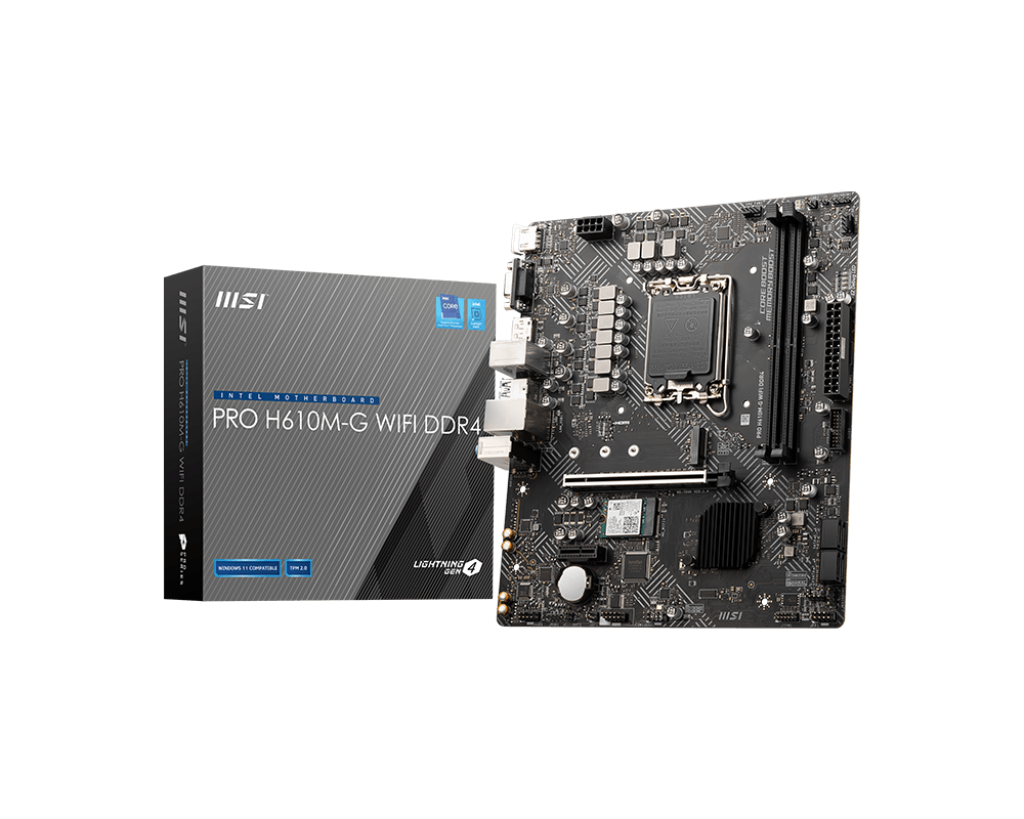 Материнская плата MSI PRO H610M-G WIFI DDR4  (PRO H610M-G WIFI DDR4) фото