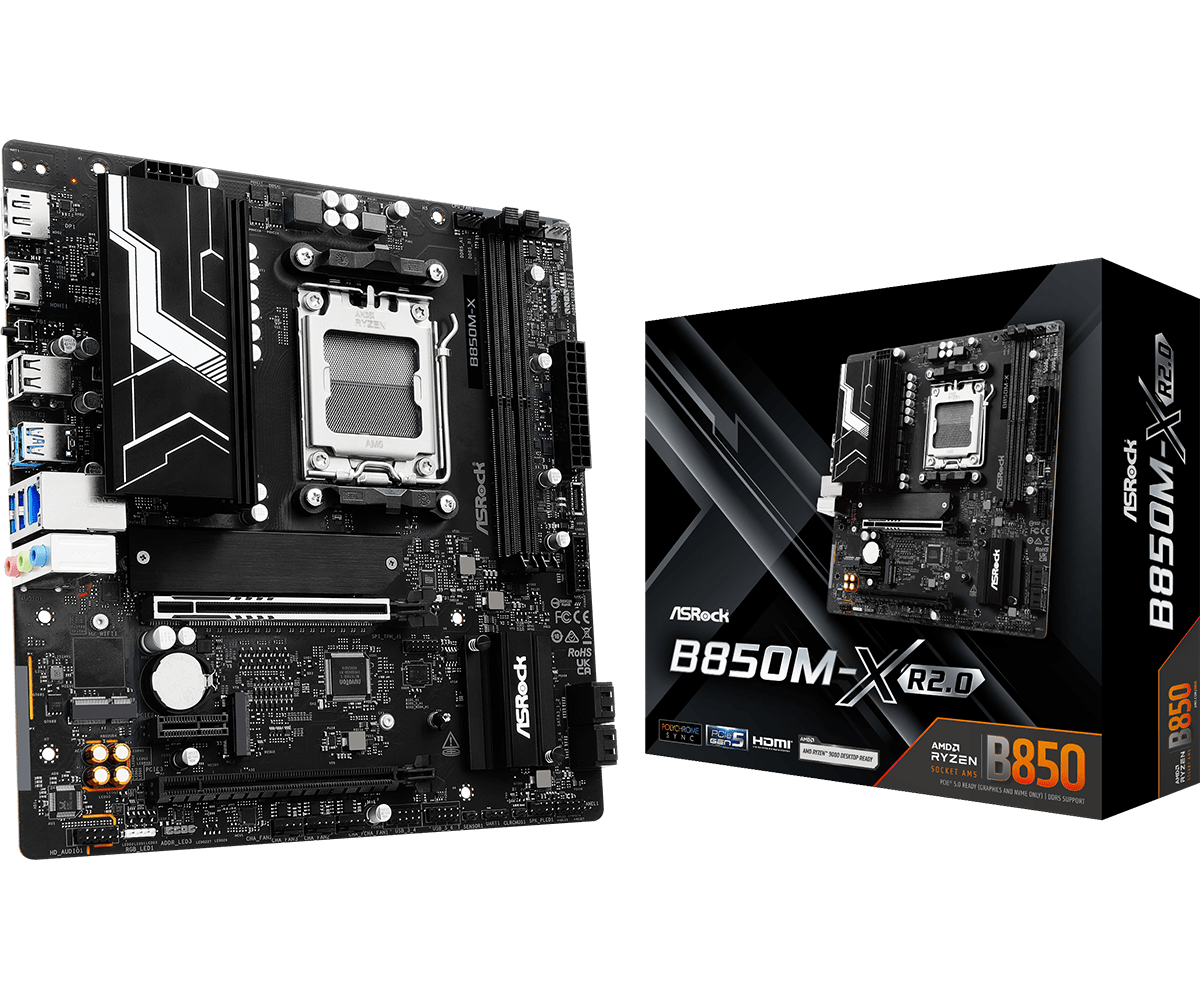 Материнская плата ASRock B850M-X R2.0 (90-MXBSG0-A0UAYZ) фото