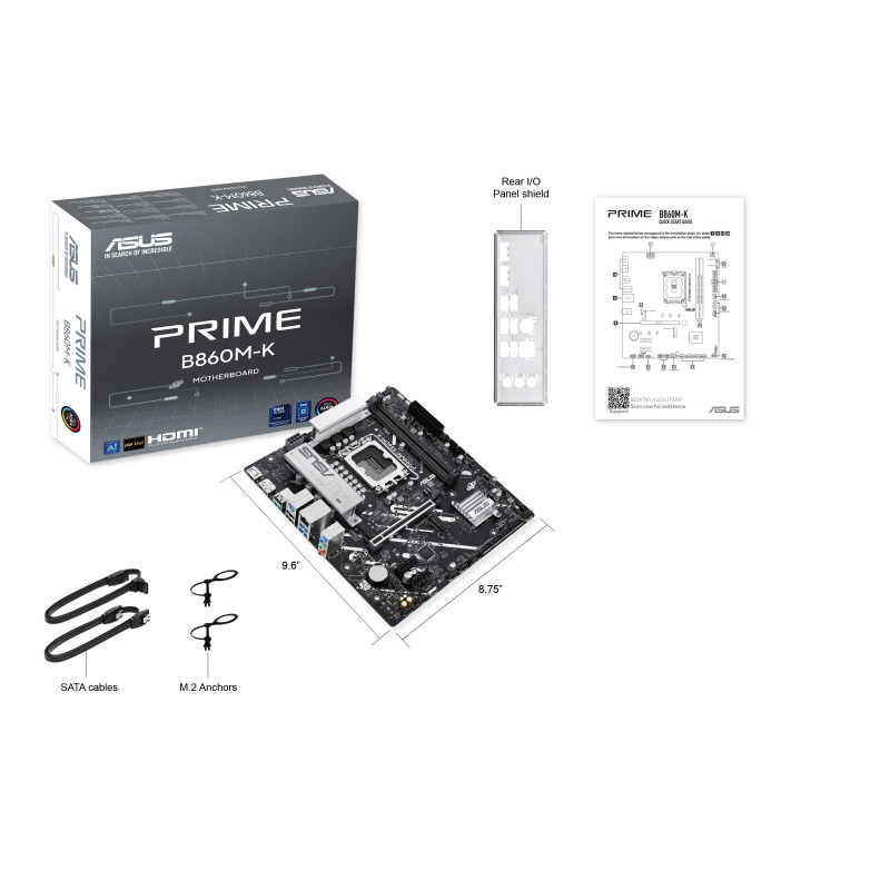 Материнская плата ASUS PRIME B860M-K (PRIME B860M-K) фото