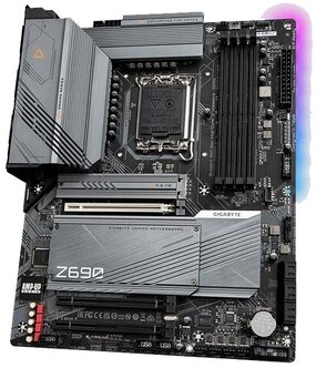 картинка Материнская плата GIGABYTE Z690 GAMING X, LGA1700, Z690, PCI-Ex 5.0, 1xHDMI, 1xDP, 3xM.2, 6xSATA, от магазина itmag.kz