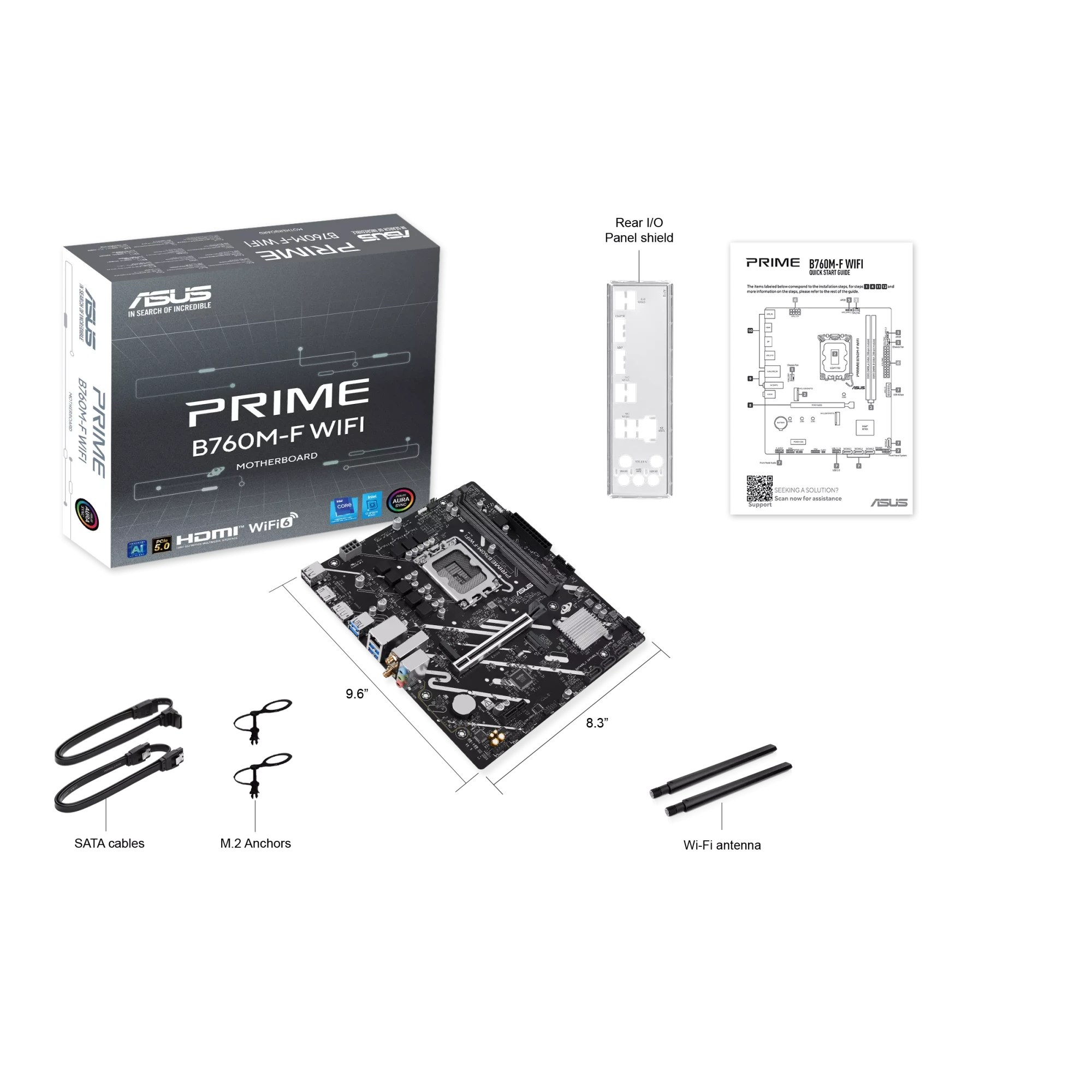 Материнская плата ASUS PRIME B760M-F WIFI (PRIME B760M-F WIFI) фото