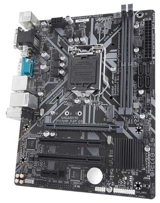 картинка Материнская плата Gigabyte H310M S2P 2.0 Intel H310 LGA1151 mATX от магазина itmag.kz