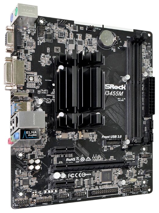 картинка Материнская плата с процессором ASRock J3455M Intel® Quad-Core BOX от магазина itmag.kz