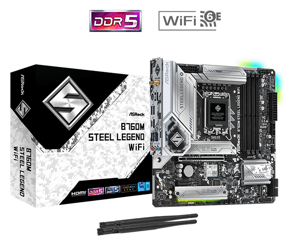 Материнская плата ASRock B760M Steel Legend WiFi (90-MXBL70-A0UAYZ) фото