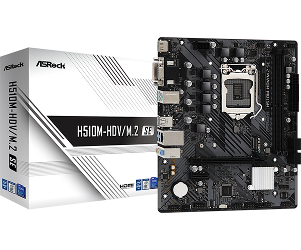  Материнская плата ASRock H510M (90-MXBM00-A0UAYZ) фото