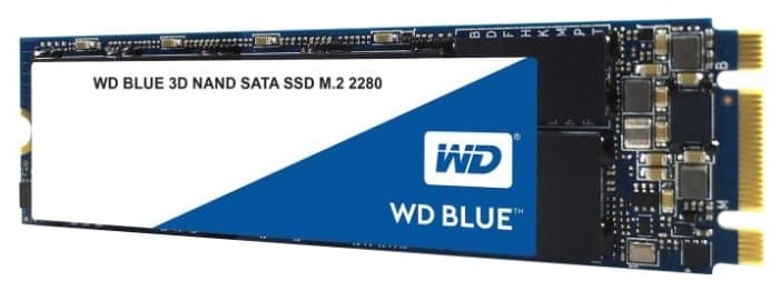 картинка Твердотельный накопитель SSD WD Blue 3D NAND WDS100T2B0B 1ТБ M2.2280 SATA-III (TLC) от магазина itmag.kz