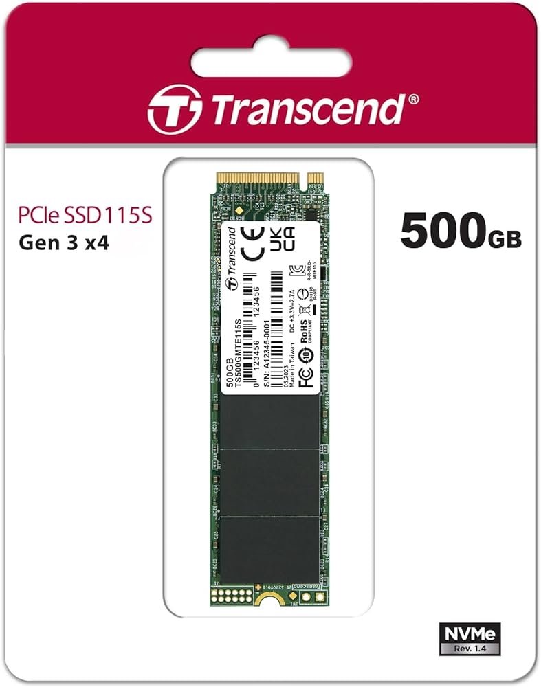 картинка Твердотельный накопитель SSD 500GB Transcend TS500GMTE115S от магазина itmag.kz