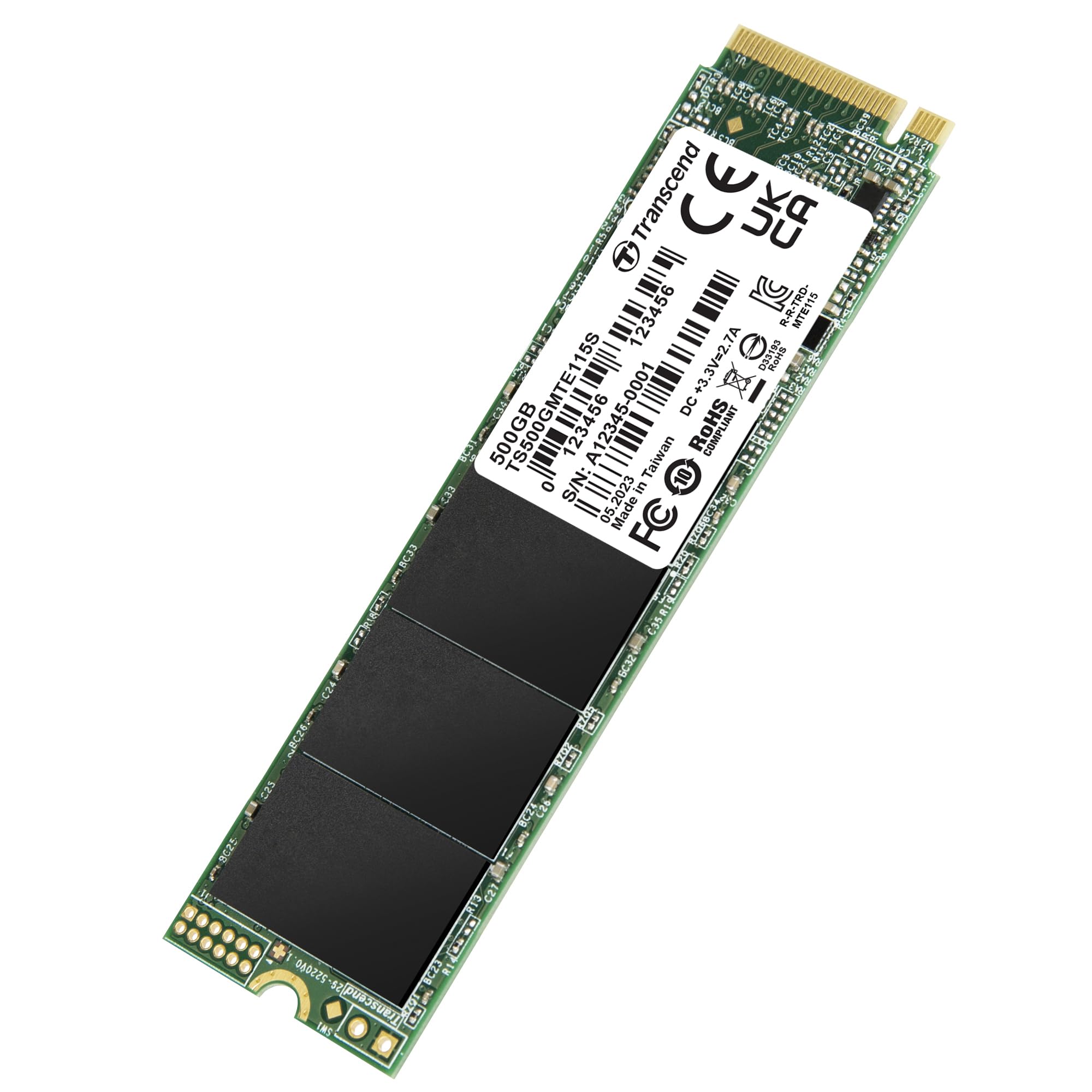 картинка Твердотельный накопитель SSD 500GB Transcend TS500GMTE115S от магазина itmag.kz