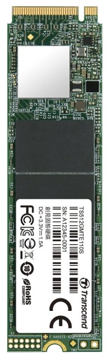 картинка Жесткий диск SSD 512GB Transcend TS512GMTE110S от магазина itmag.kz