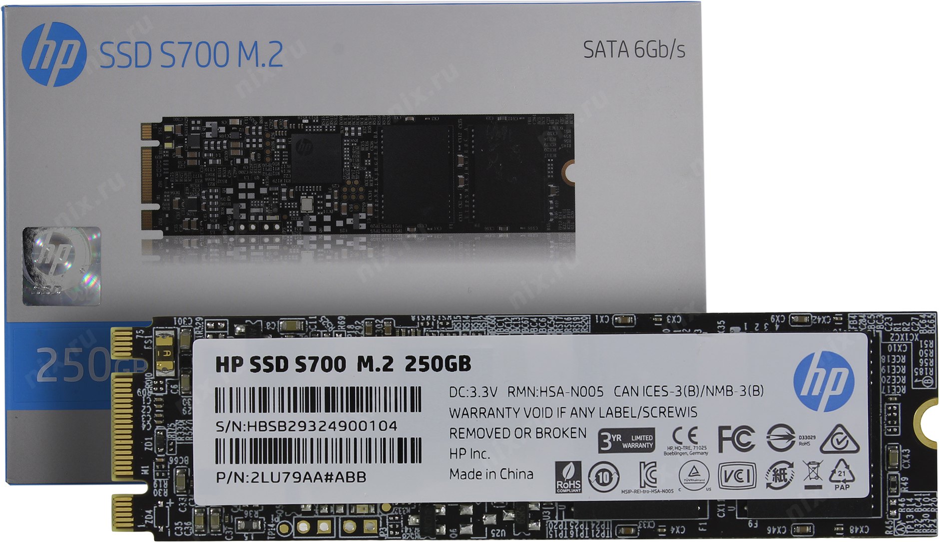 картинка Твердотельный накопитель SSD 250GB HP S700 M.2 от магазина itmag.kz