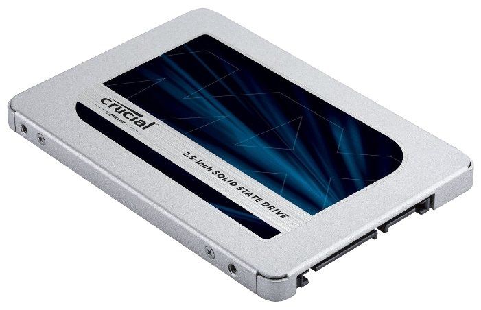 картинка Твердотельный накопитель 2000Gb SSD Crucial MX500 2.5” SATA3 (CT2000MX500SSD1)  В комплекте адаптер от до 9,5 мм. от магазина itmag.kz