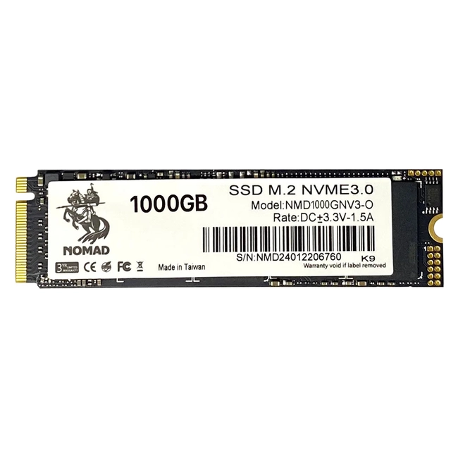картинка Твердотельный накопитель 1000GB SSD NOMAD M.2 2280 PCIe3.0 NVMe R3090MB/s W1950MB/s NMD1000GNV3-O от магазина itmag.kz