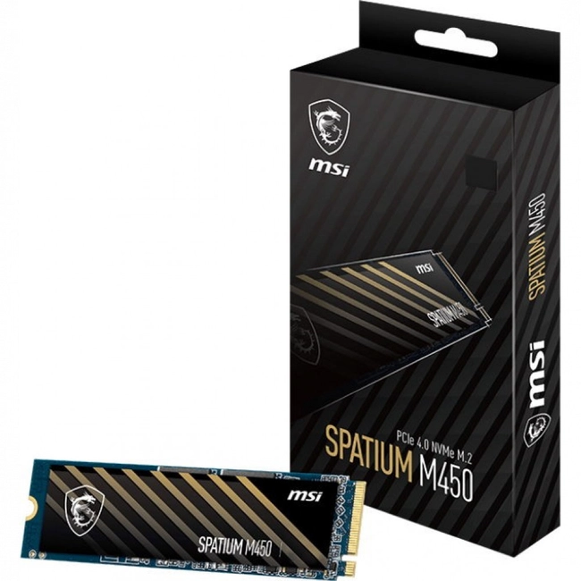 Твердотельный накопитель SSD 500GB MSI Spatium M450 M.2 (SPATIUMM450PCIE4.0NVMEM.2.500G) фото