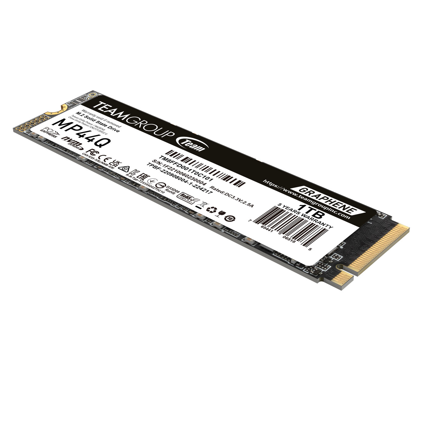 Твердотельный накопитель SSD TeamGroup MP44Q 1000GB M.2 (TM8FFD001T0C101) фото