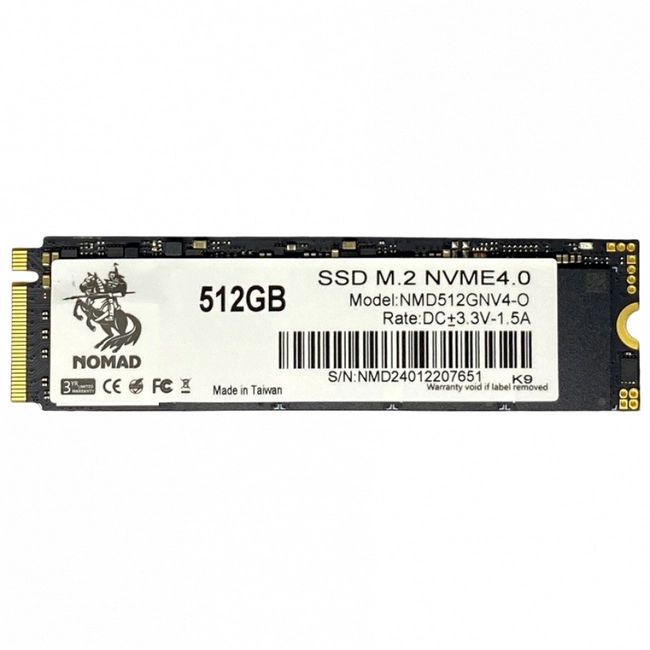 картинка Твердотельный накопитель  512GB SSD NOMAD M.2 2280 PCIe4.0 NVMe R4900MB/s W2180MB/s NMD512GNV4-O от магазина itmag.kz