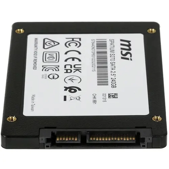 картинка Твердотельный накопитель  240Gb SSD MSI SPATIUM S270 SATA III 2.5" R500Mb/s W450MB/s SPATIUM S270 SATA 2.5" 240GB от магазина itmag.kz