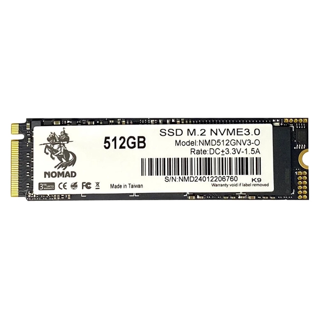 картинка Твердотельный накопитель  512GB SSD NOMAD M.2 2280 PCIe3.0 NVMe R2840MB/s W1360MB/s NMD512GNV3-O от магазина itmag.kz