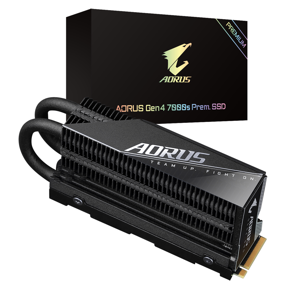 Твердотельный накопитель SSD Gigabyte AORUS Gen4 7000s Prem. SSD 1TB (GP-AG70S1TB-P) фото