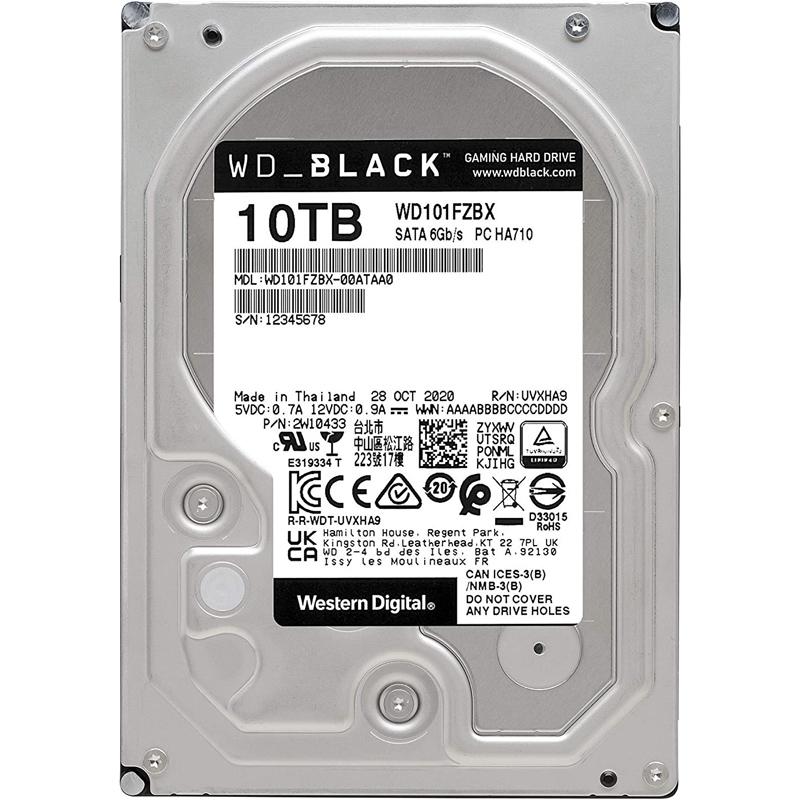 картинка Жесткий диск HDD 10 Tb SATA Western Digital Black WD101FZBX от магазина itmag.kz