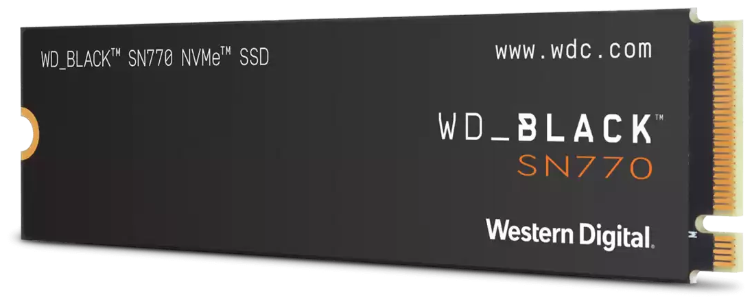 картинка Твердотельный накопитель  500GB SSD WD BLACK SN770 NVMe M.2 PCI-E (WDS500G3X0E) от магазина itmag.kz