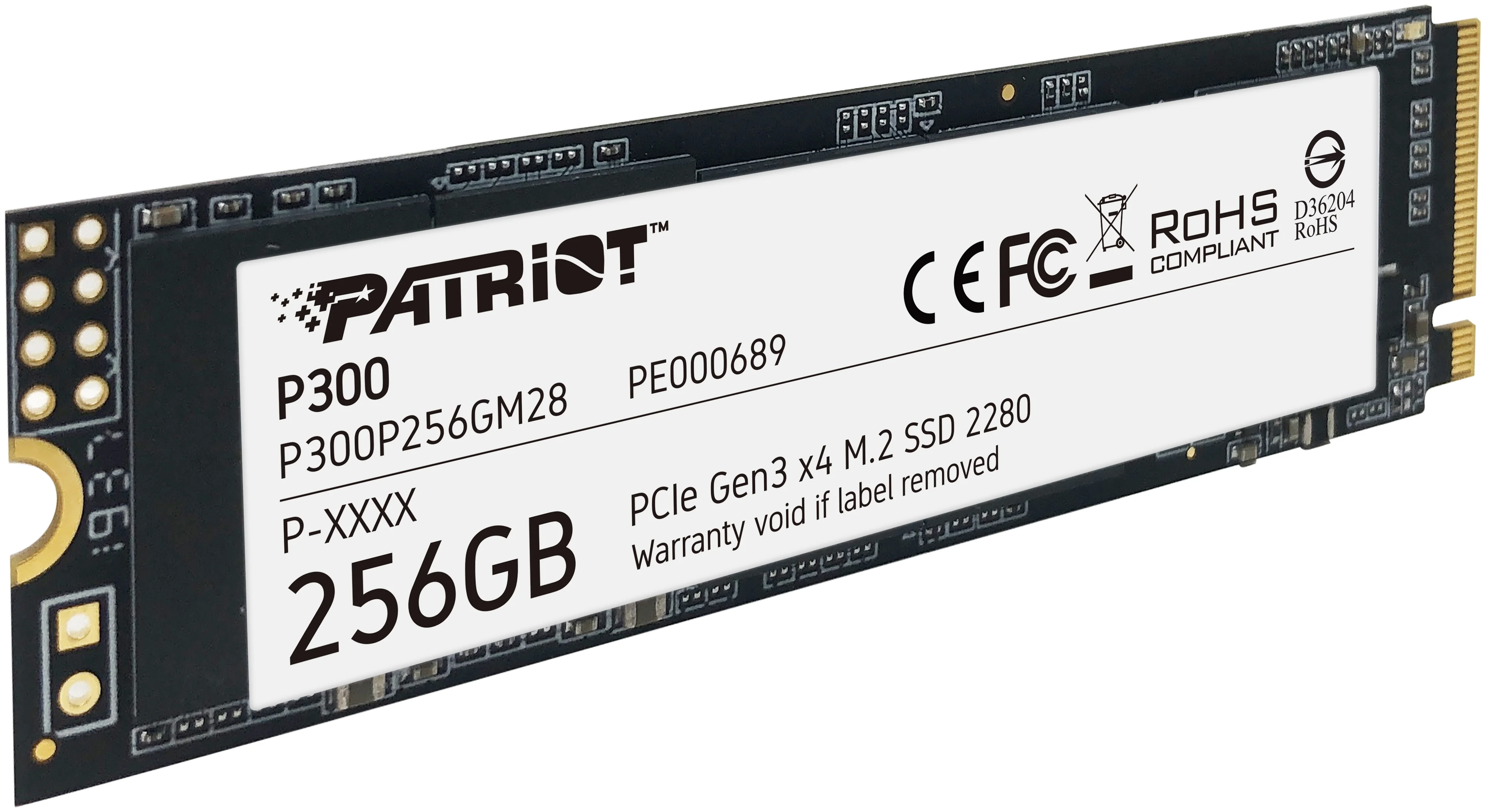 картинка Твердотельный накопитель SSD M.2 NVME Patriot  256GB P300 2280 <R/W 1700/1100> от магазина itmag.kz