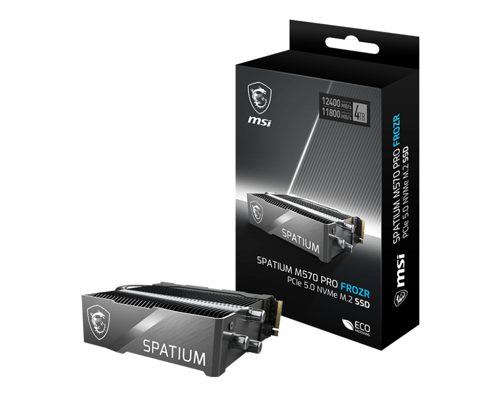 Твердотельный накопитель 4000Gb SSD MSI SPATIUM M580 FROZR M.2  (SPATIUM M580 PCIe 5.0 NVMe M.2 4TB FROZR) фото