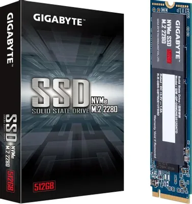 Твердотельный накопитель SSD 512Gb, PCIe3.0x4, GIGABYTE G3NVME512G, M.2 2280, NVMe (G3NVME512G) фото