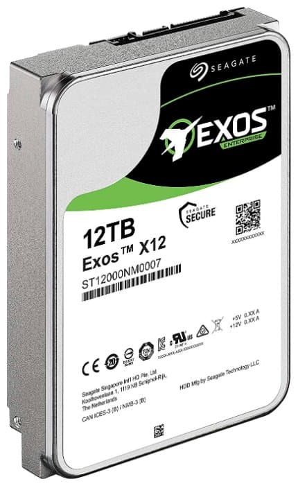 картинка Жесткий диск Жесткий диск 12Tb Seagate Enterprise Capacity (Helium) 512E Exos X12 ST12000NM0007 3.5"  от магазина itmag.kz